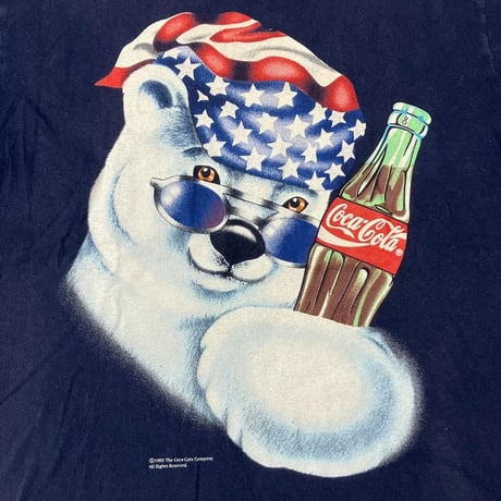 COCA-COLA 1995 POLAR BEAR NAVY LARGE 8147