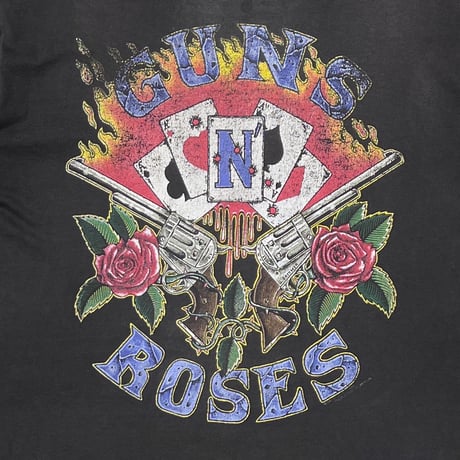 GUNS N' ROSES CARD PISTOL ROSE DOUBLE SIDE EURO XL 2200