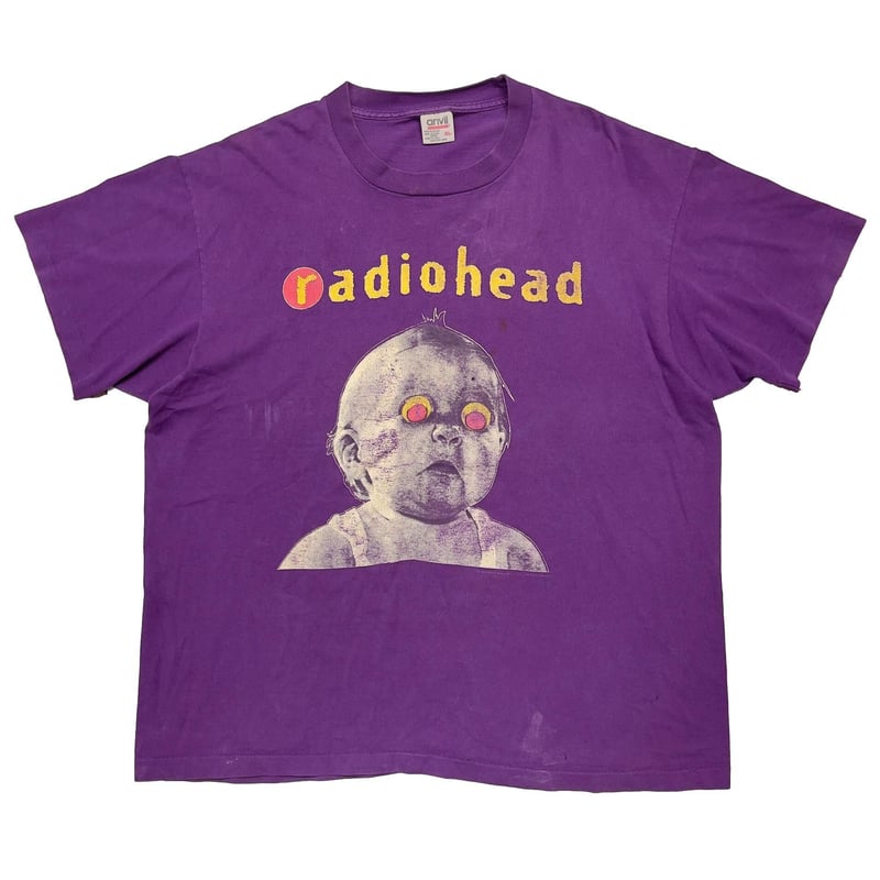 radiohead 1993 pablo HONEY TOUR PURPLE ANVIL XL