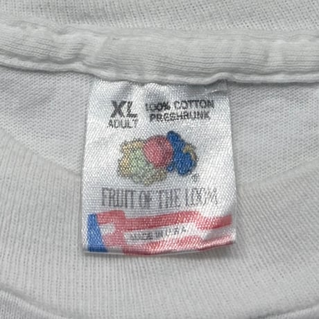 PEARL JAM THREADWORM WHITE FRUIT OF THE LOOM XL 0850