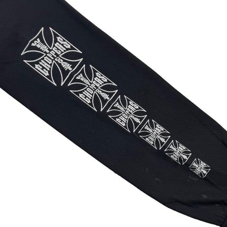 WEST COAST CHOPPERS SLEEVE IRON CROSS LS BLACK XL 8452