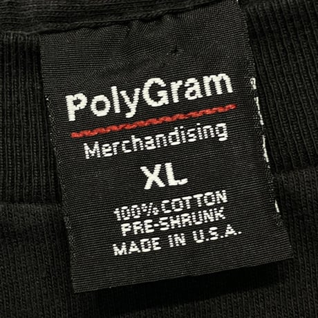 WU-TANG CLAN BACK MEMBER NAME BLACK BLUE POLYGRAM XL 7105