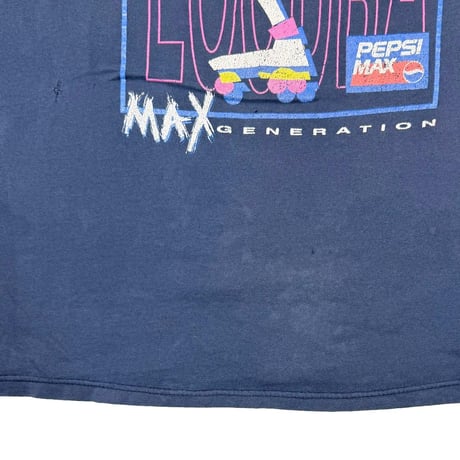 PEPSI MAX GENERATION NAVY Hanes TOP-T LARGE 7664