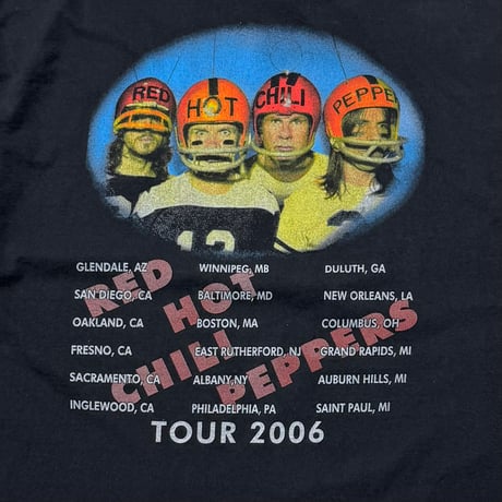 RED HOT CHILI PEPPERS TUR 2006 BACK MEMBER STADIUM ARCADIUM ALSTYLE XXL 3543