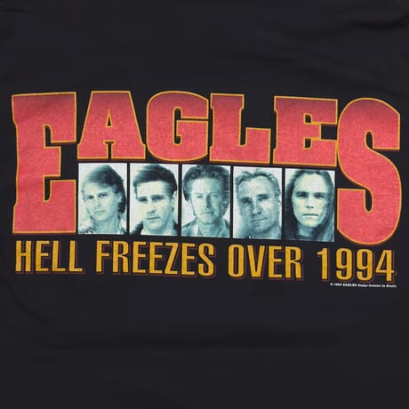 EAGLES HOTEL CALIFORNIA HELL FREEZES OVER 1994 SOF TEE LARGE 6612