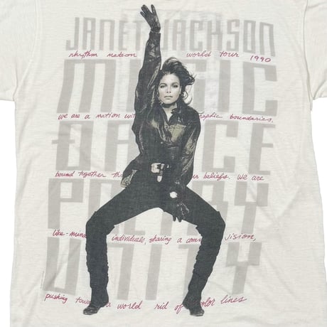 JANET JACKSON RHYTHM NATION WORLD TOUR 1990 TOPTEE LARGE 5313