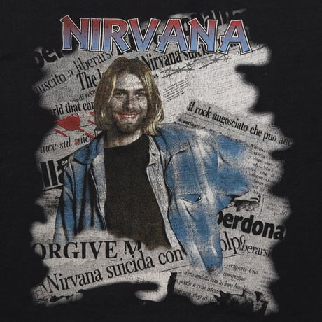 NIRVANA KURT MEMORIAL HOODIE BOOTLEG FITS XL SLEEVE CUT 5053