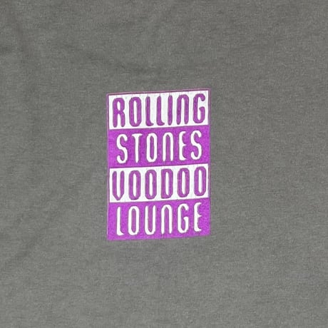 ROLLING STONES PURPLE LIP & SPIKE TONGUE VOODOO LOUNGE CHARCOAL BROCKUM LARGE 5298