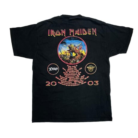 IRON MAIDEN 2003 TOUR BOOTLEG FITS XL 0012