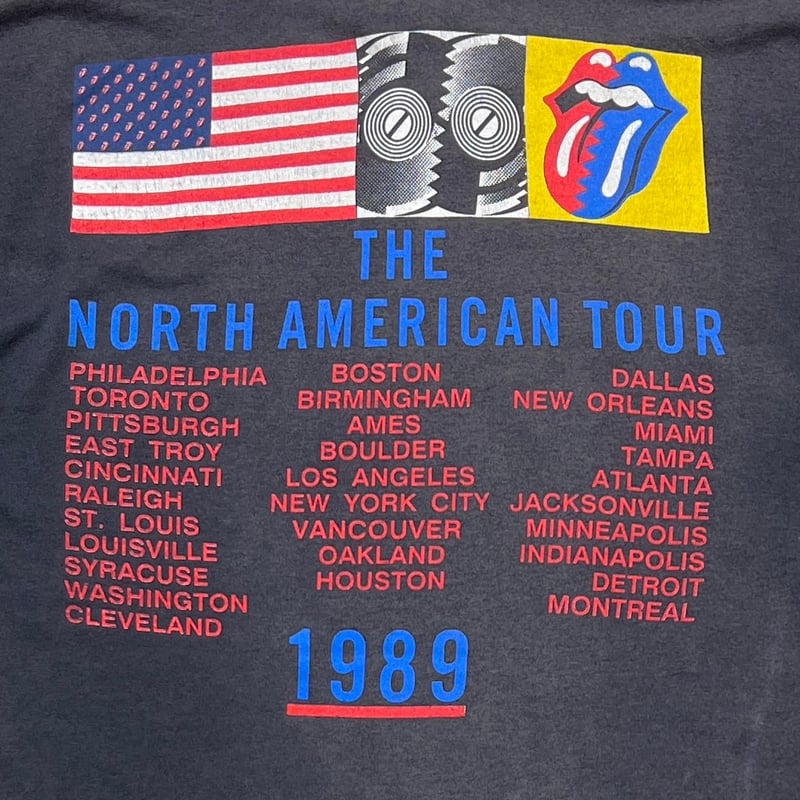 The Rolling Stones 1989 ヴィンテージ Vintage Rolling Stones 1989 Steel Wheels Tour Single Stitch