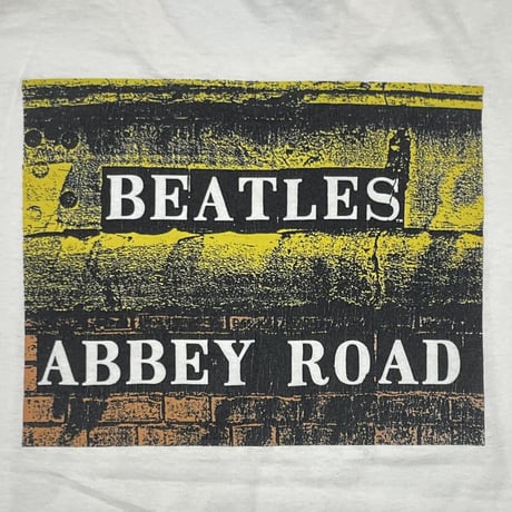 THE BEATLES ABBEY ROAD ALBUM JACKET WHITE GILDAN LARGE 6316