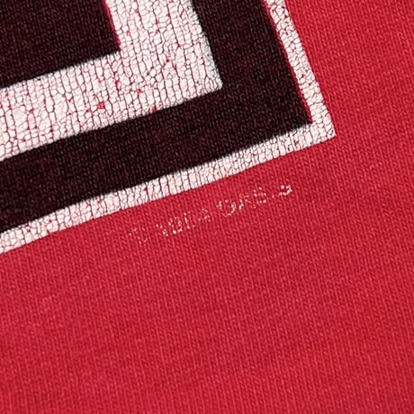 oasis BOX LOGO BACK CIRCLE PRINT RED FRUIT OF THE LOOM XL 0572