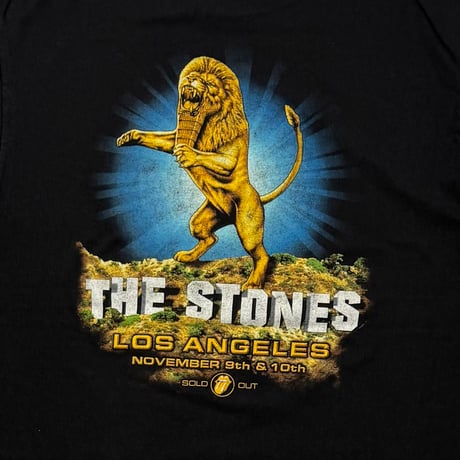 THE ROLLING STONES BRIDGE TO BABYLON GOLD TONGUE BACK GOLD LION ANVIL XL 0545