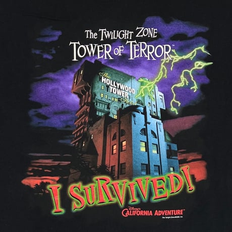 DISNEY VINTAGE The Twilight Zone TOWER OF TERROR LARGE 4245