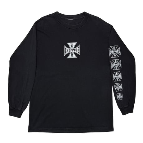WEST COAST CHOPPERS NARROW IRON CROSS BLACK FITS LARGE 8664