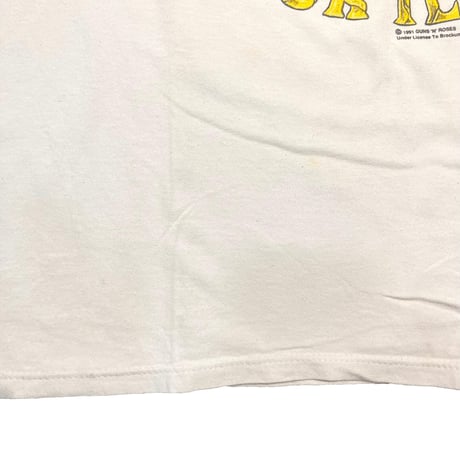 GUNS N' ROSES 1991 USE YOUR ILLUSION TOUR WHITE BROCKUM XL 3238