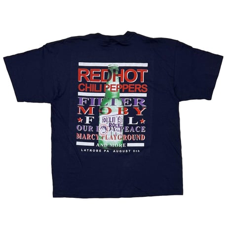 RED HOT CHILI PEPPERS ROLLING ROCK TOWN FAIR NAVY GILDAN XL 6408