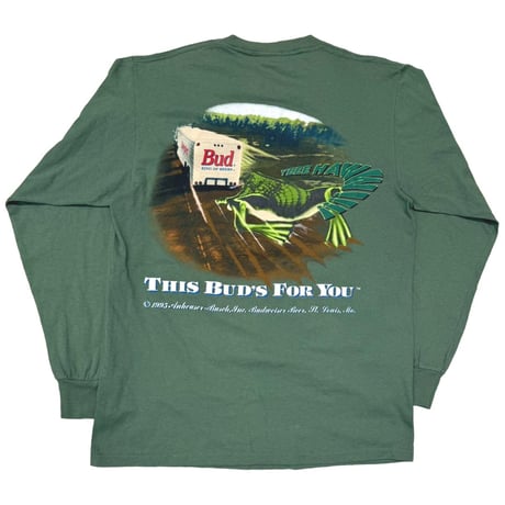 Budweiser UMP ON A BUD 1995 THIS BUD'S FOR YOU GREEN CHANGES LS LARGE 4809