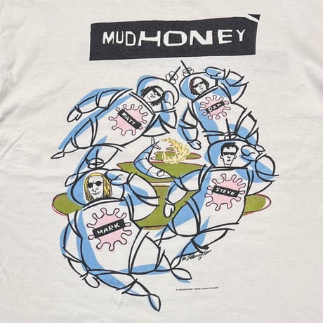 MUDHONEY 1995 MY BROTHER THE COW WHITE giant BY TULTEX XL 6433