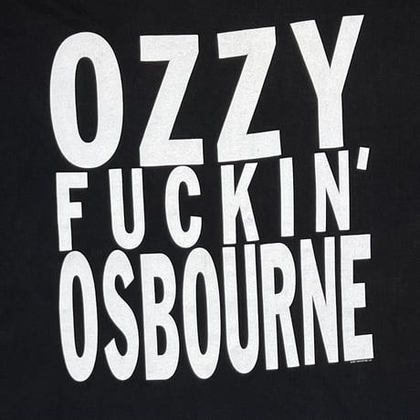 OZZY OSBOURNE 2001 FUCKIN' OSBOURNE HANES LARGE 5455