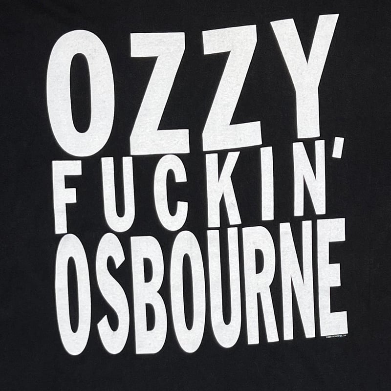 OZZY OSBOURNE 2001 FUCKIN' OSBOURNE HANES LARGE