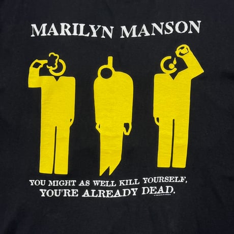 MARILYN MANSON 1996 YOU MIGHT AS WELL KILL YOURSELF YOU'RE ALREADY DEAD WINTERLAND XL 9432