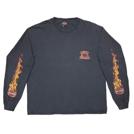 HARLEY DAVIDSON EAGLE FLAME SLEEVE LS XL 4263