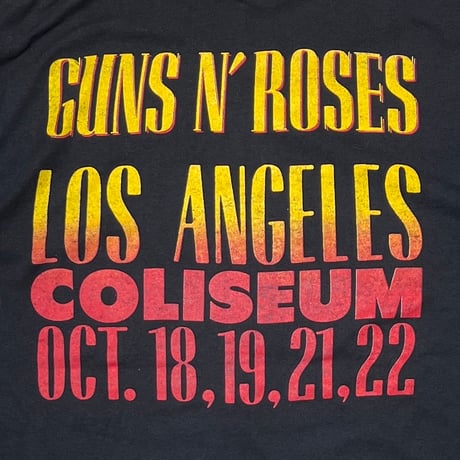 GUNS N' ROSES LOS ANGELES COLISEUM 1989 LARGE 2286