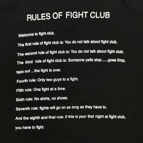 FIGHT CLUB RULES GIANT XL 5298