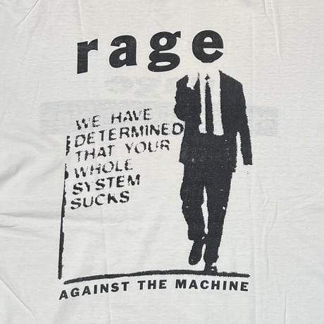 RAGE AGAINST THE MACHINE WE HAVE DETERMINED WHITE EURO XL 4255
