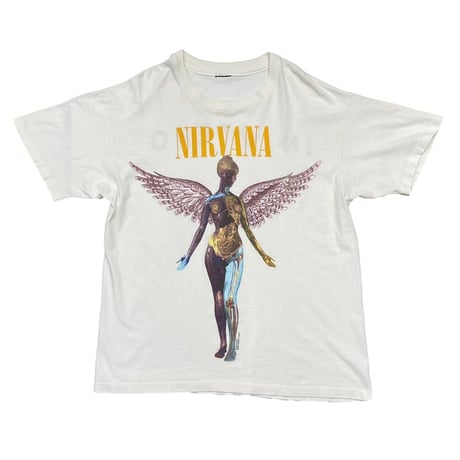 NIRVANA IN UTERO 1993 BACK YELLOW LOGO FITS XL 2748