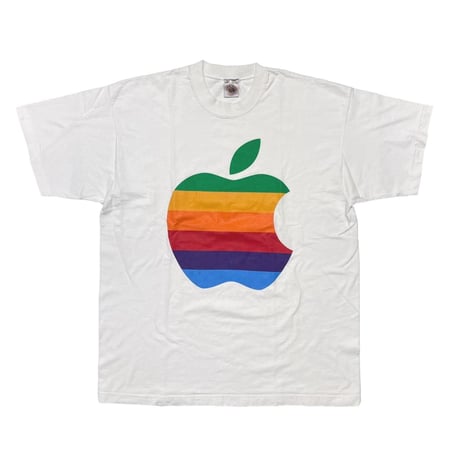 APPLE LOGO TEE WHITE FRUIT OF THE LOOM XL 7976