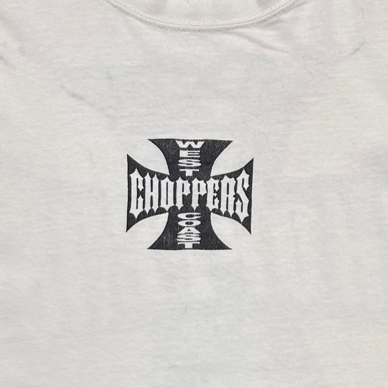 WEST COAST CHOPPERS IRON CROSS WHITE GILDAN LAR