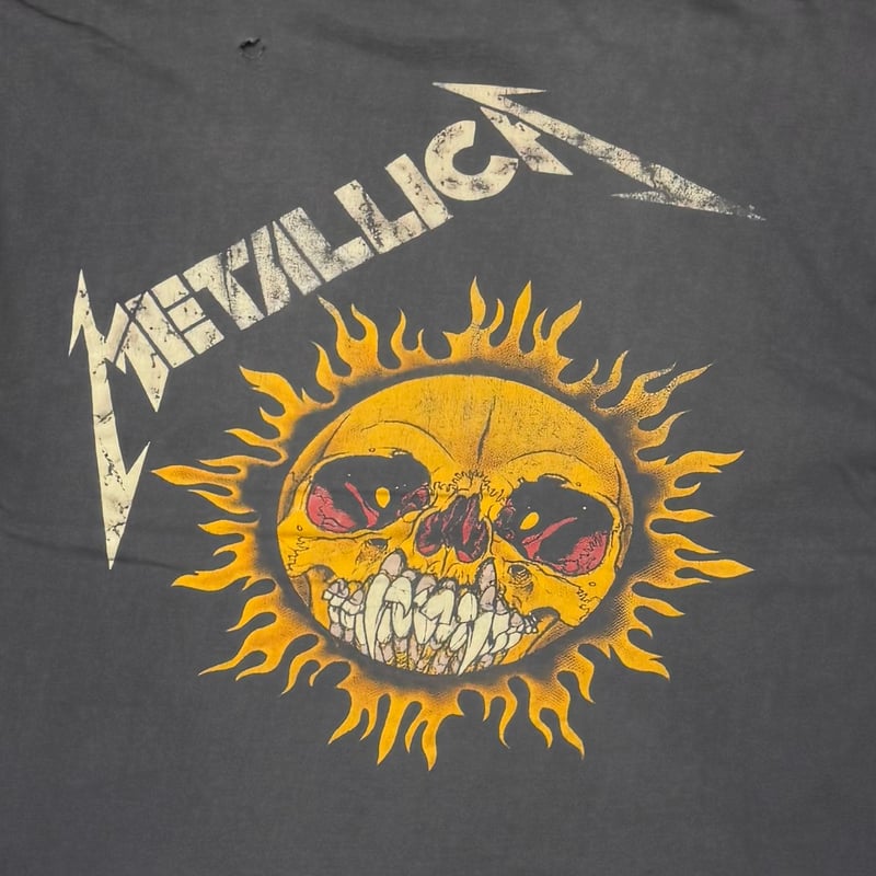 METALLICA PUSHEAD SIDE FLAMING VAMPIRE SKULL EU