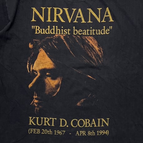 NIRVANA KURT COBAIN BUDDHIST BEATITUDE MEMORIAL BOOTLEG FITS XL 6788