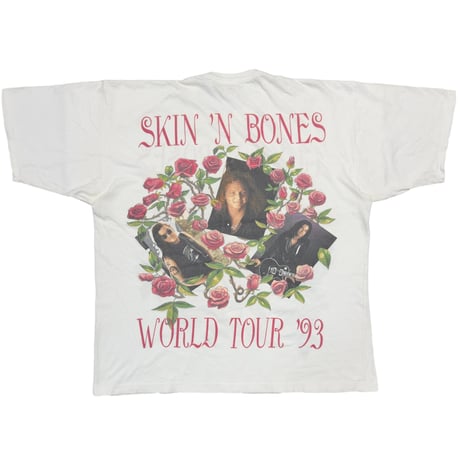 GUNS N' ROSES 1993 WORLD TOUR WHITE EURO XL 8591