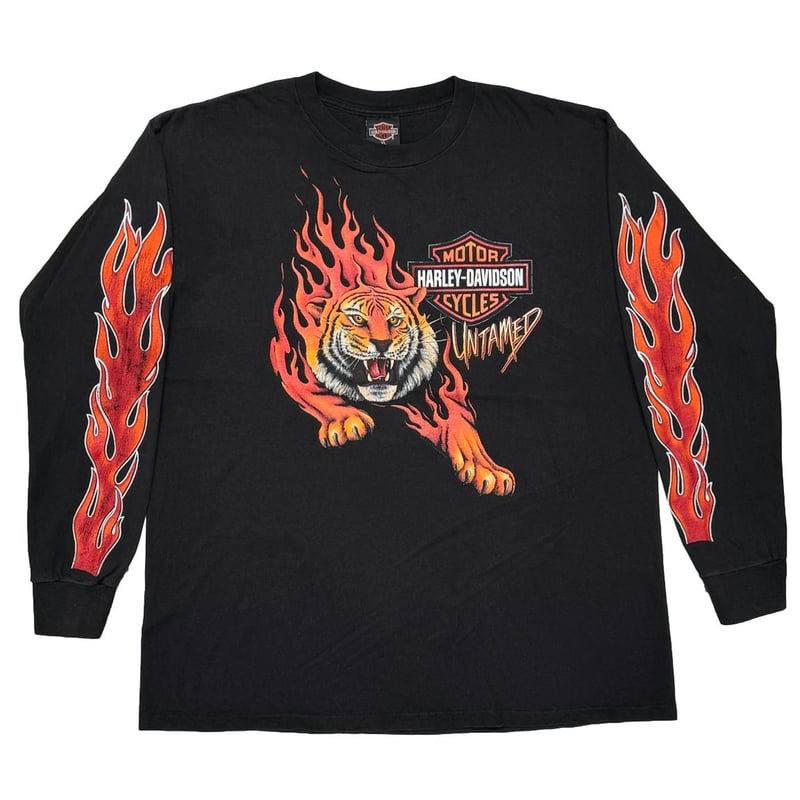HARLEY DAVIDSON TIGER UNTAMED FLAME CAPE FEAR L