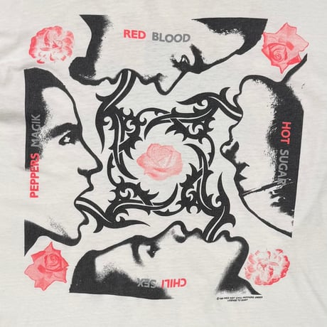 RED HOT CHILI PEPPERS BLOOD SUGAR SEX MAGIK WHITE FITS XL 1333