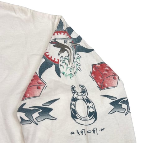 DENNIS RODMAN TATTOO LS WHITE LARGE 3165