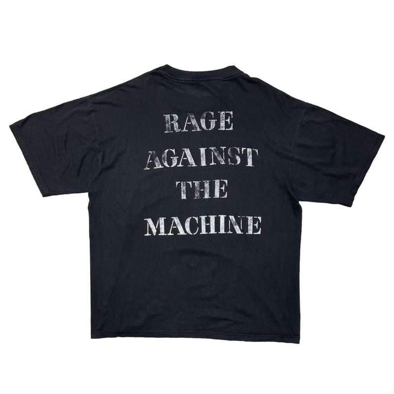 【モンチ】RAGE AGAINST THE MACHINEブラック RAGE AGAINST THE MACHINE MOLOTOV BACK LOGO EURO