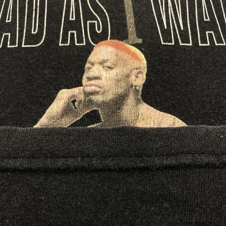 DENNIS RODMAN BAD I WAS WANNA BE HARLEY DAVIDSON LS TEE FIT LIKE LARGE 00928