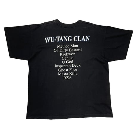 WU-TANG CLAN ALL MEMBER TEE BLACK POLYGRAM XL 1198