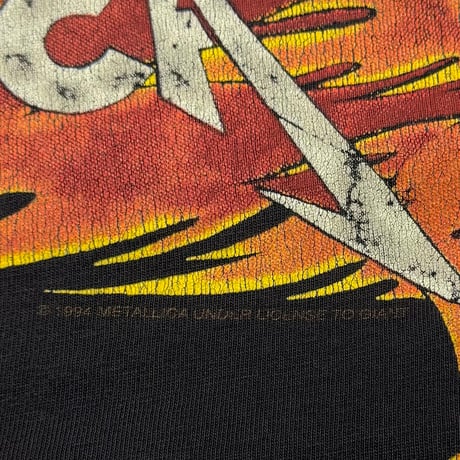 METALLICA PUSHEAD SIDE FLAMING VAMPIRE SKULL ARTIMONDE XL 5076
