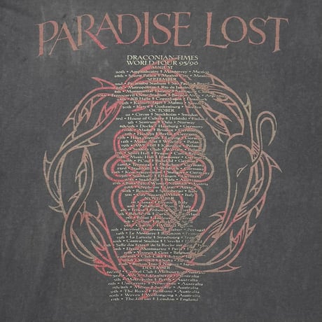 PARADISE LOST DRACONIAN TIMES WORLD  TOUR 95/96 FITS XL 0046