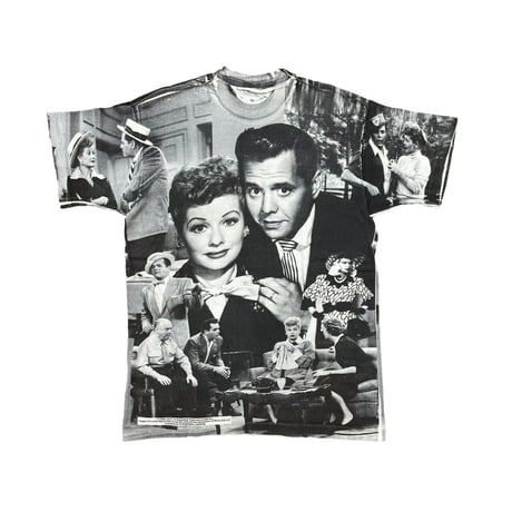 I LOVE LUCY ALL OVER PRINT MOVIE TEE LARGE 5568