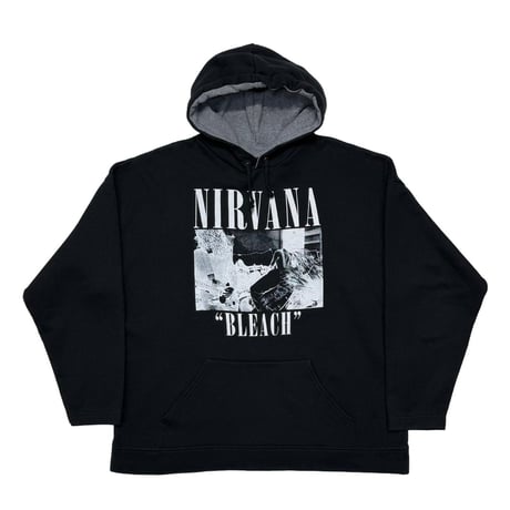 NIRVANA BLEACH BOOTLEG SWEAT HOODIE BLACK FITS XL 8658