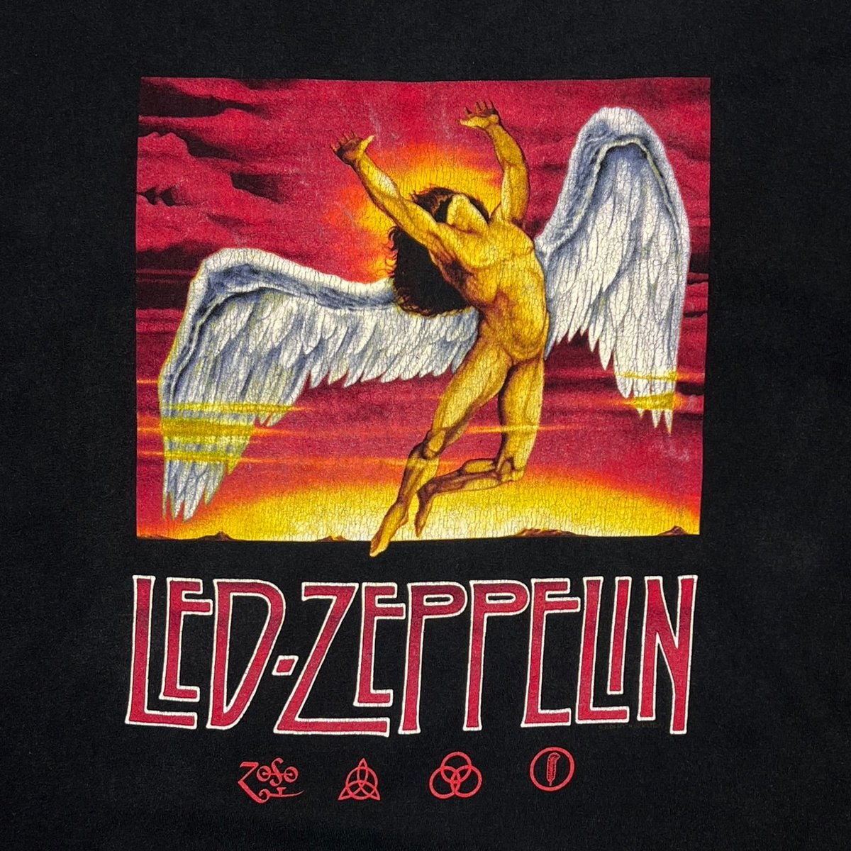 LED ZEPPELIN SWAN SONG RECORDS LOGO HANES XL 25