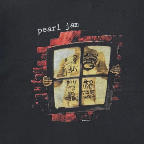PEARL JAM WINDOW PAIN FRUIT OF THE LOOM XL 8010