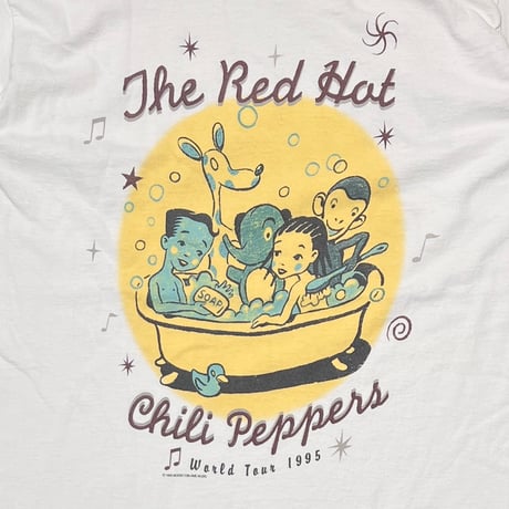 RED HOT CHILI PEPPERS ONE HOT MINUTE WORLD TOUR 1997 WHITE FRUIT OF LOOM LARGE 0468