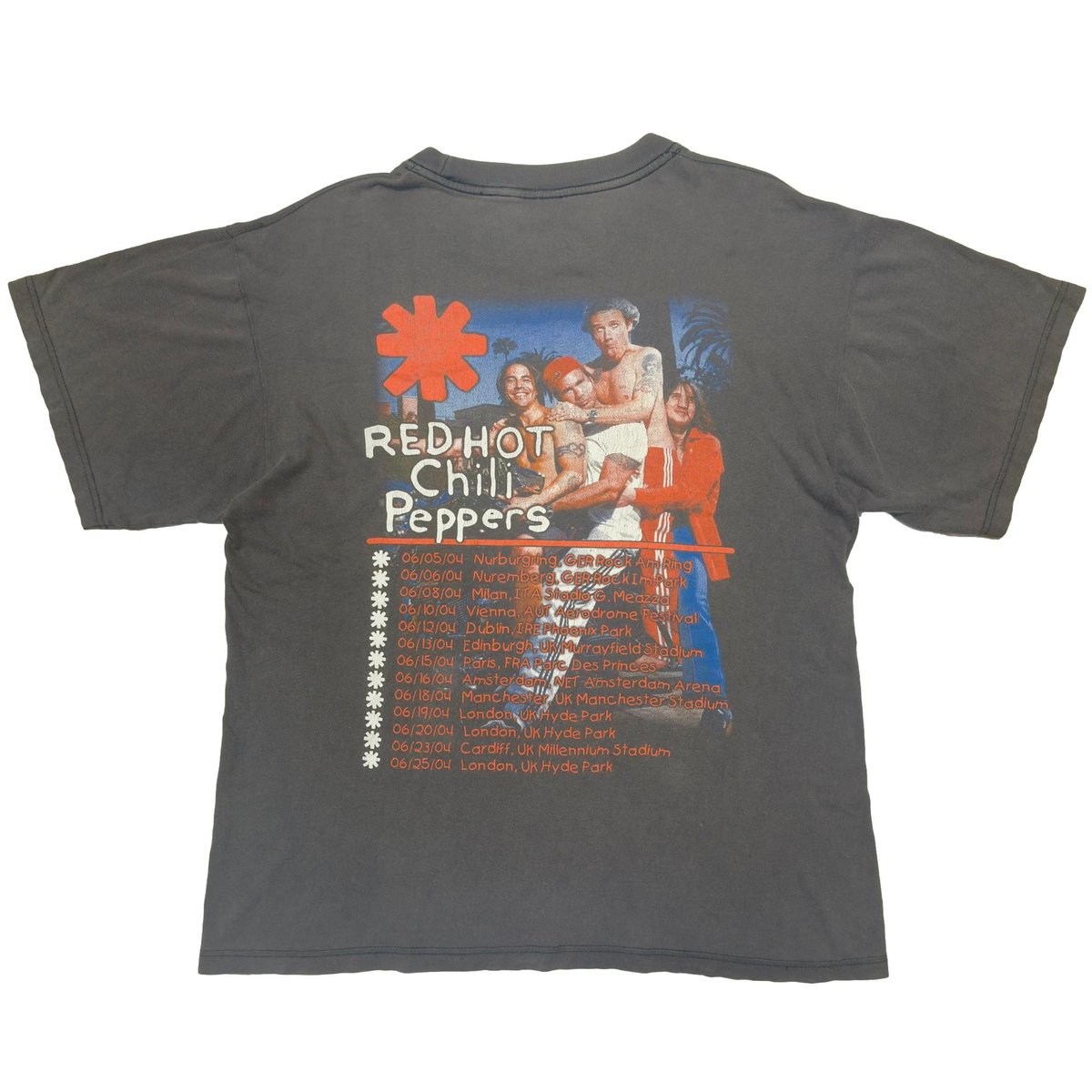 RED HOT CHILI PEPPERS EURO TOUR BOOTLEG FITS XL RED HOT CHILI PEPPERS EURO TOUR BOOTLEG FITS XL